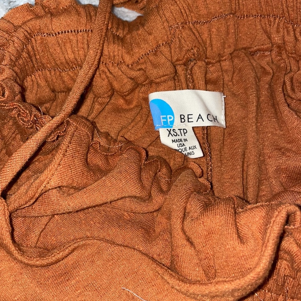 LAST 1! NWOT Free People Beach | Malibu Boho Jumpsuit | Orange *Flawed - Picture 6 of 12